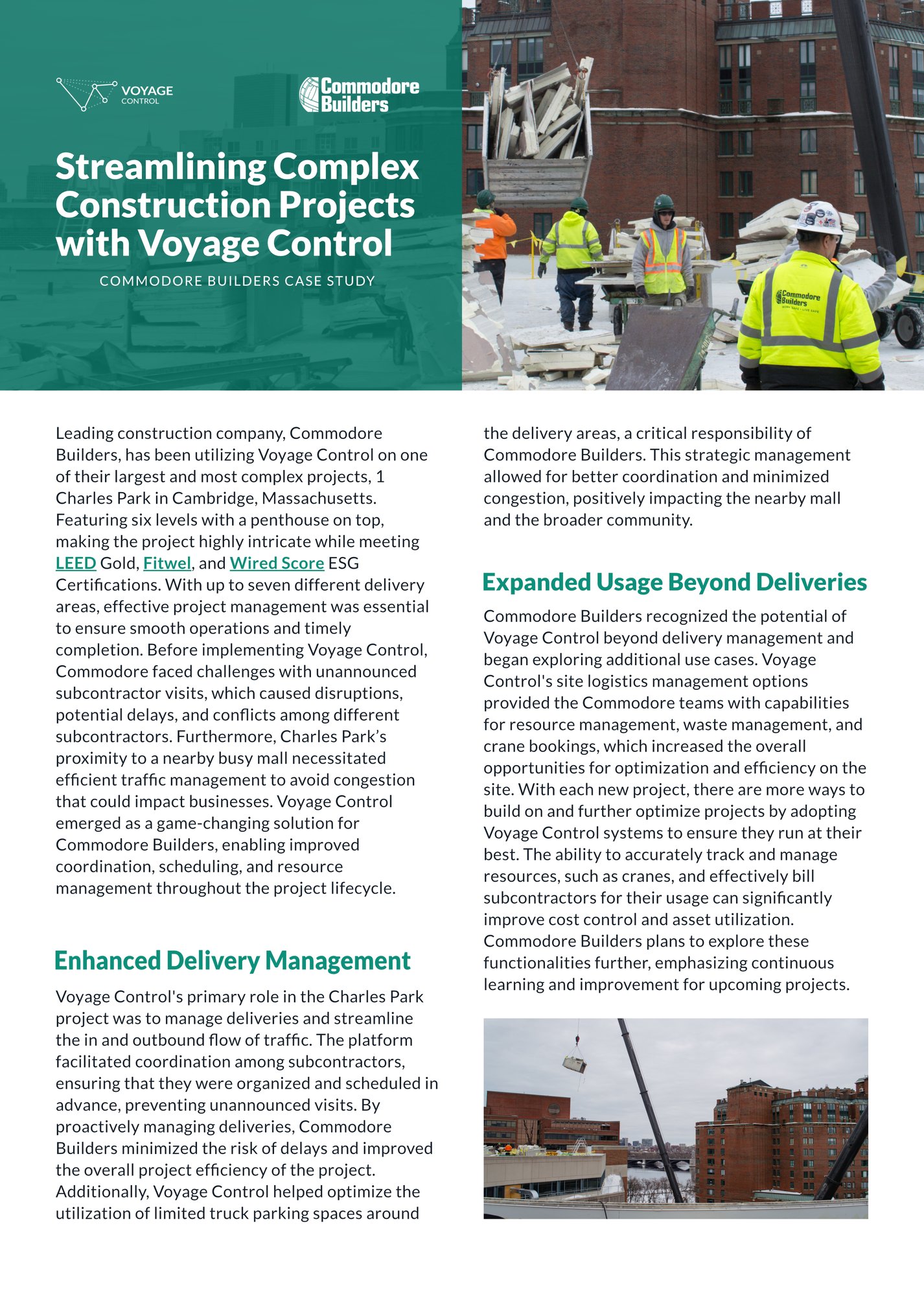 Streamlining Complex Construction Projects with Voyage Control - Commodore Builders Case Study