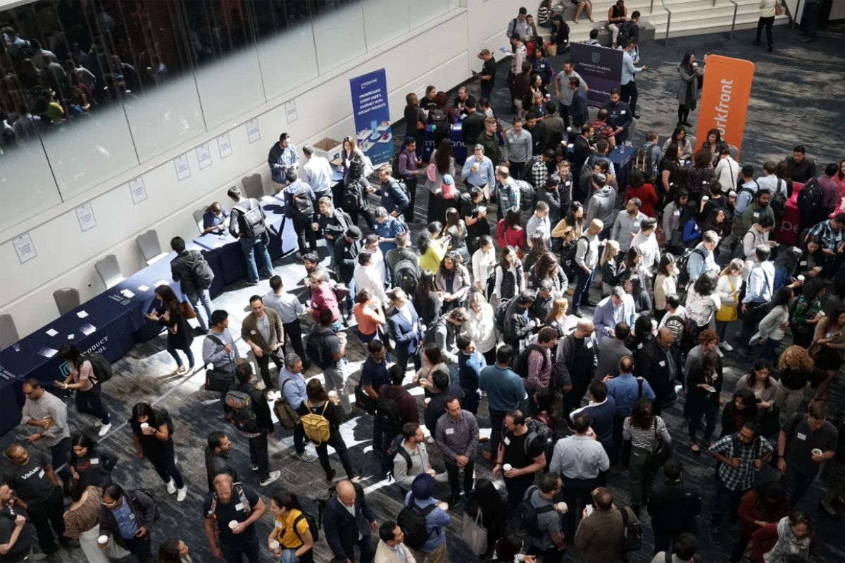 Crowded convention centre